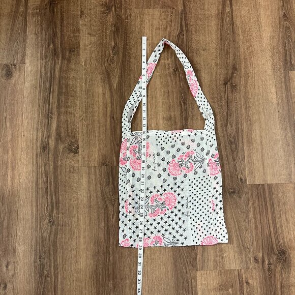 Free People Cream Black and Pink Polka Dots and Floral Tote - Picture 7 of 8